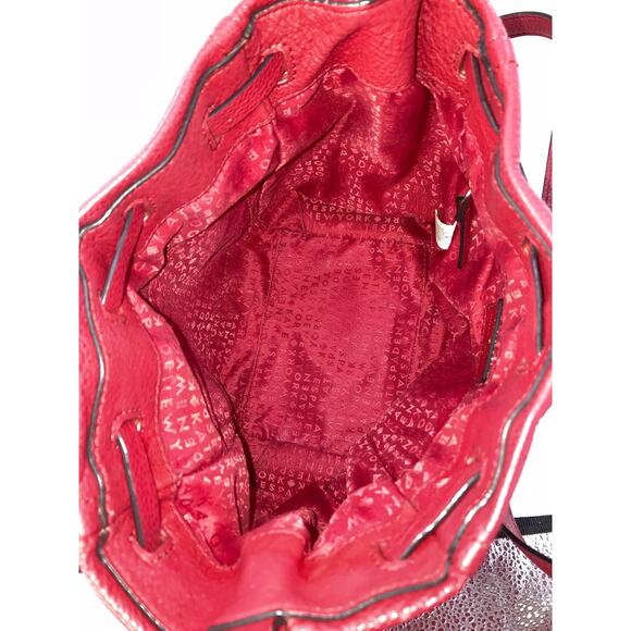 KATE SPADE RED SMALL PEBBLED LEATHER CROSSBODY BAG - Picture 12 of 14